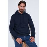 Buratti Slim Fit Kapüşonlu Kanguru Cepli Içi Tüylü Yumuşak Şardonlu Sweat Erkek Sweat 5905281 - Koyu Lacivert
