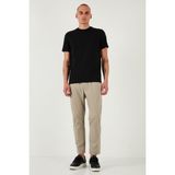 Buratti Slim Fit Lastikli Bel Boru Paça Kemer Detaylı Pantolon Erkek PANTOLON 5543S86JMILANO - Bej - 29