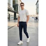 Buratti Slim Fit Normal Bel Daralan Paça Pantolon Erkek Pantolon 6841483 - Lacivert - 40