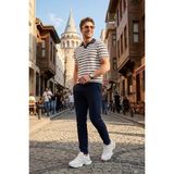 Buratti Slim Fit Normal Bel Daralan Paça Pantolon Erkek Pantolon 6843649 - Lacivert - 32