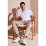 Buratti Slim Fit Pamuklu Polo T Shirt Erkek Polo 5902141 - 2XL - Beyaz