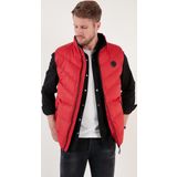 Buratti Slim Fit Suya ve Rüzgara Dayanıklı Dik Yaka Şişme Erkek Yelek 649008 KIRMIZI