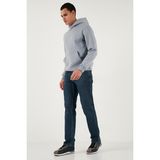 Buratti Streç Pamuklu Comfort Fit Yüksek Bel Boru Paça Jeans Erkek Kot Pantolon 4400C04TEXAS - Mavi - 31 - 32