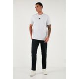 Buratti Streç Pamuklu Comfort Fit Yüksek Bel Boru Paça Jeans Erkek Kot Pantolon 4412C14TEXAS - Siyah - 31 - 32