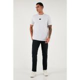 Buratti Streç Pamuklu Comfort Fit Yüksek Bel Boru Paça Jeans Erkek Kot Pantolon 4412C14TEXAS SİYAH
