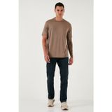 Buratti Streç Pamuklu Comfort Fit Yüksek Bel Boru Paça Jeans Erkek Kot Pantolon 4412C25TEXAS MAVİ