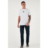 Buratti Streç Pamuklu Comfort Fit Yüksek Bel Boru Paça Jeans Erkek Kot Pantolon 4412C27TEXAS LACİVERT
