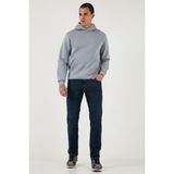 Buratti Streç Pamuklu Comfort Fit Yüksek Bel Boru Paça Jeans Erkek Kot Pantolon 4413C41TEXAS - Lacivert - 31 - 32