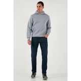 Buratti Streç Pamuklu Comfort Fit Yüksek Bel Boru Paça Jeans Erkek Kot Pantolon 4413C41TEXAS - Lacivert - 31 - 32