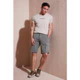 Buratti Streç Pamuklu Regular Fit Normal Bel Kargo Cepli Erkek Şort 4510S79MILAN AÇIK HAKİ