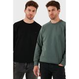 Buratti Streç Pamuklu Relaxed Fit Bisiklet Yaka 2'li Paket Sweat Erkek SWEAT 5901210S2