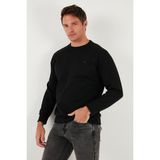 Buratti Streç Pamuklu Relaxed Fit Bisiklet Yaka Sweat Erkek Sweat 5901210 - Siyah - 2XL