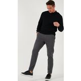 Buratti Streç Pamuklu Slim Fit Normal Bel Boru Paça Erkek Pantolon 674003 ANTRASİT