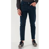 Buratti Streç Pamuklu Slim Fit Normal Bel Boru Paça Jeans Erkek Kot Pantolon 15900S31MILANO LACİVERT