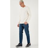 Buratti Streç Pamuklu Slim Fit Normal Bel Boru Paça Jeans Erkek Kot Pantolon 5900S28MILANO LACİVERT