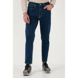 Buratti Streç Pamuklu Slim Fit Normal Bel Boru Paça Jeans Erkek Kot Pantolon 5900S34MILANO - Lacivert - 29