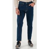 Buratti Streç Pamuklu Slim Fit Normal Bel Boru Paça Jeans Erkek Kot Pantolon 5900S34MILANO LACİVERT