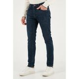 Buratti Streç Pamuklu Slim Fit Normal Bel Dar Paça Jeans Erkek Kot Pantolon 1115C42NAPOLI - Lacivert - 30 - 30