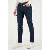 Buratti Streç Pamuklu Slim Fit Normal Bel Dar Paça Jeans Erkek Kot Pantolon 1115C42NAPOLI LACİVERT