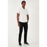 Buratti Streç Pamuklu Slim Fit Normal Bel Dar Paça Jeans Erkek Kot Pantolon 1120S01NAPOLI - Siyah - 29 - 30