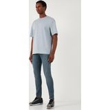 Buratti Streç Pamuklu Slim Fit Normal Bel Dar Paça Jeans Erkek Kot Pantolon 1120S02NAPOLI MAVİ