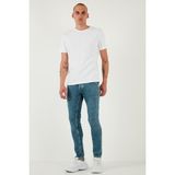 Buratti Streç Pamuklu Slim Fit Normal Bel Dar Paça Jeans Erkek Kot Pantolon 1124S52NAPOLI - Yeşil - 31 - 32