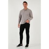 Buratti Streç Pamuklu Slim Fit Normal Bel Dar Paça Kot Pantolon Erkek Kot Pantolon 674001 - Siyah - 30
