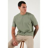Buratti Streç Pamuklu Slim Fit Sıfır Yaka T Shirt Erkek T Shirt 5902639 - Elma - XL