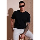 Buratti Streç Pamuklu Slim Fit Sıfır Yaka T Shirt Erkek T SHİRT 5902639