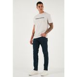Buratti Streç Pamuklu Slim Fit Yüksek Bel Dar Paça Jeans Erkek Kot Pantolon 3300C46TOKYO MAVİ