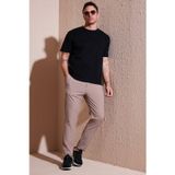 Buratti Streç Regular Fit Normal Bel Düz Paça Jogger Erkek Pantolon CF25617801 BEJ