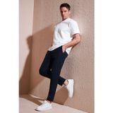 Buratti Streç Regular Fit Normal Bel Düz Paça Jogger Erkek Pantolon Cf25617801 Lacivert
