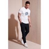 Buratti Streç Regular Fit Normal Bel Düz Paça Jogger Pantolon Erkek Pantolon CF25617801 - Siyah