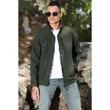 Buratti Su İtici Slim Fit Dik Yaka Softshell İnce Mont Erkek MONT 649003 - Haki