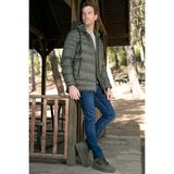 Buratti Su Itici Slim Fit Soğuğa ve Rüzgara Dayanıklı Kapüşonlu Şişme Mont Erkek Mont 649005 - Haki - 2XL