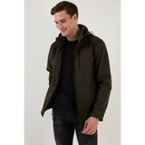 Buratti Suya ve Rüzgara Dayanıklı Kapüşonlu Softshell Mont Erkek MONT 5855045 - Haki