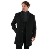 Buratti Yırtmaçlı Slim Fit Mono Yaka Kaşe Kaban Erkek KABAN 58400589