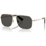 BURBERRY BE 3159 110987 59 Unisex Güneş Gözlüğü - Altın