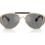 Burberry BE3161 Light Gold Unisex Güneş Gözlüğü - Açık Altın - 60