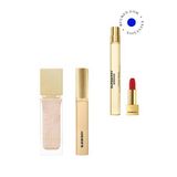 Burberry Beyond Wear Radiance Primer + Beyond Volume Mascara 01 Intense Black + Goddess Edp Penspray + Mini Ruj Makyaj Seti - Krem