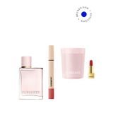 Burberry Brit Matte Veil 601 British Rose + Burberry Her Edp 30 Ml + Her Mum + Mini Ruj Makyaj Seti - Pembe