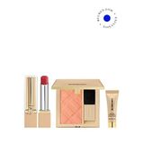 Burberry Brit Shine 626 Dusty Pink Ruj + Outdoor Blush 40 Peach Tree Allık + Mini Primer Kadın Makyaj Seti
