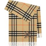 Burberry Check Ekd x Stıtch Bej Kaşmir Kadın Atkı - Standart