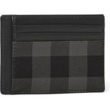 Burberry Check Gri Deri Erkek Kartlık - Standart