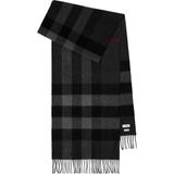 Burberry Check Gri Kaşmir Kadın Atkı - Standart