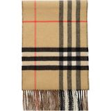 Burberry Double Ekd Desenli Bej Kaşmir Çift Taraflı Kadın Atkı - Standart