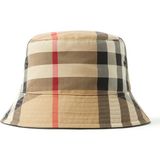 Burberry Exaggerated Bej Pamuk Erkek Bucket Şapka - S