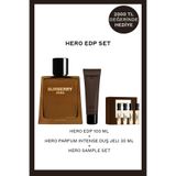 BURBERRY Hero EDP 100 ml Erkek Parfüm + Hero Erkek Sample Set + Hero Erkek Duş Jeli 30 ml Hediyeli Set
