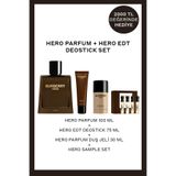 BURBERRY Hero Parfum 100 ml Erkek Parfüm + EDT Deostick 75 ml + Hero Sample Set + Duş Jeli 30 ml Hediyeli Set