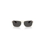 BURBERRY Unisex Metal Güneş Gözlüğü, 8056262458297, Altın, Unisex - yetişkin